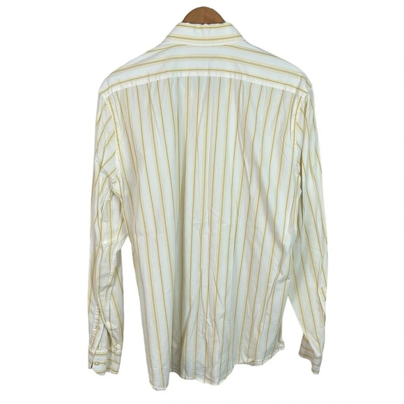 BF1288 Men’s Express Brand Modern Fit Stretch Striped Button Down Shirt XL - Picture 4 of 5
